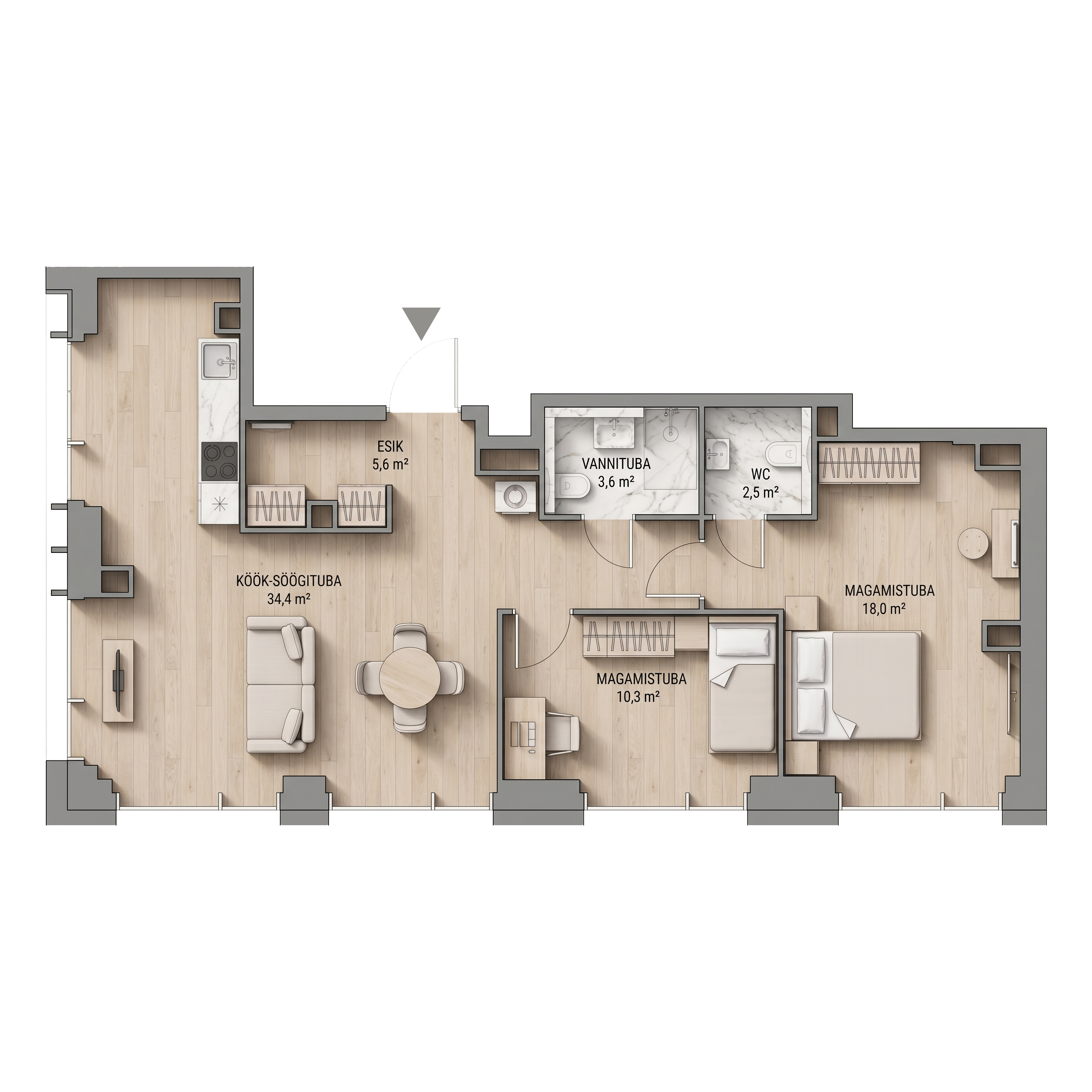 Appartment 4 - Floor plan